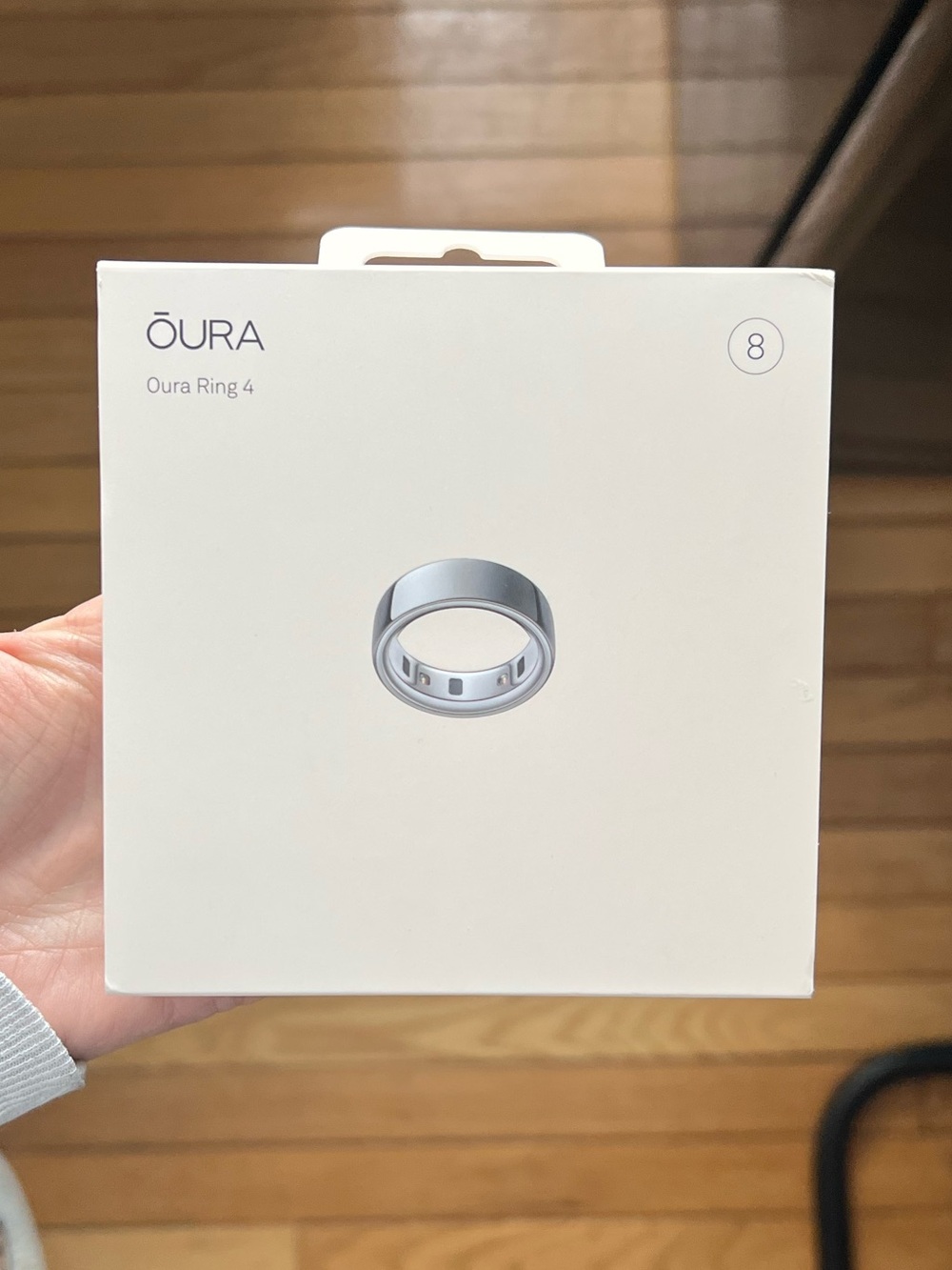 Oura Ring 4  (Size 8) - Silver